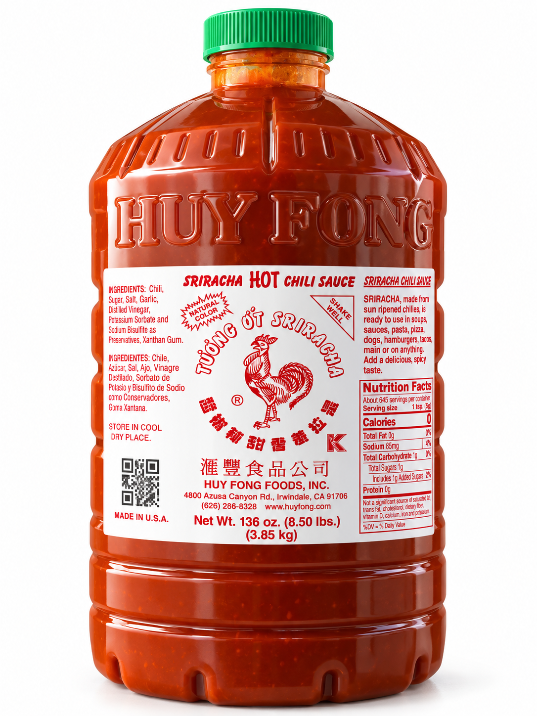 Galón de salsa Sriracha Huy Fong